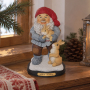 Tomte med harar h 15cm - Julfigur