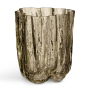 Crackle Vase Taupe, 12cm