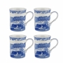Blue Italian Mugg 34cl, 4-pack