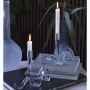 Ormhassel Candlestick Clear H 15.5 cm