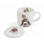 Piggy in the Middle Mug & Saucer, 31cl