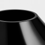 Ebon Vas Svart, H 24cm