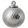 Rhombe Dekorationskula Silver, 7cm