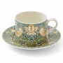 Strawberry Thief Teacup & Saucer, 28cl