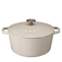 Cast iron casserole 24 cm 4.4 L warm grey