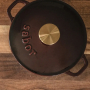 Cast iron pot 2 L zinfandel brass