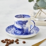 Blue Italian Espresso Cup & Saucer, 9cl