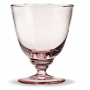 Flow Glas på fot rosa 35 cl