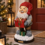 Golvtomte med paket H 41cm - Julfigur