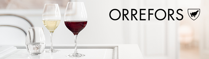 Elixir wine-tasting glasses from Orrefors 