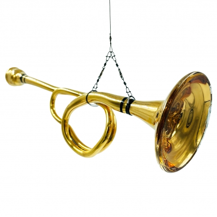 Armstrong Blues Glass Trumpet Loop, Unique