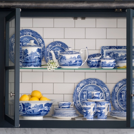 Blue Italian Plate Ø 23cm, 4-pack