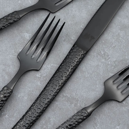 Lava Bestickset Antracit, 8 delar