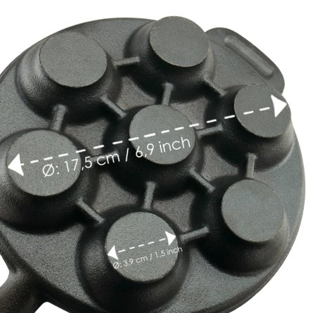 &Auml;gg-/Blinipanna Gjutj&auml;rn, 22cm