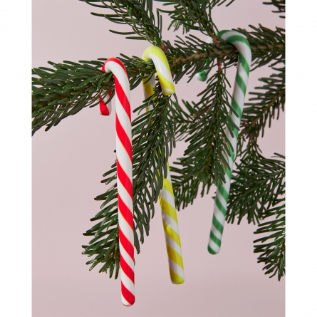 Polka Candy Cane Vit/Röd, 17cm