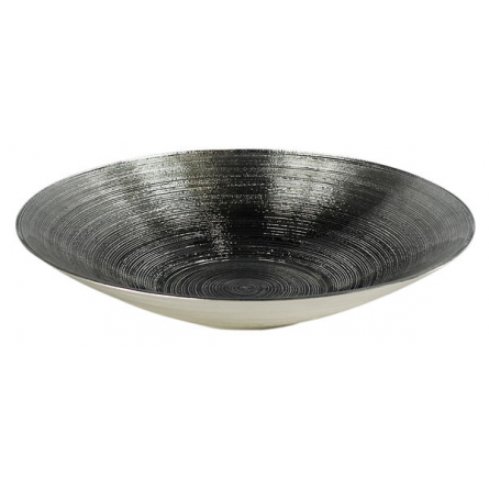 Anelli Dish, Silver-Black