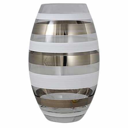 Versailles Vase Konvex Silver, H 26cm