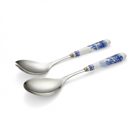 Blue Italian Salad Servers 25cm