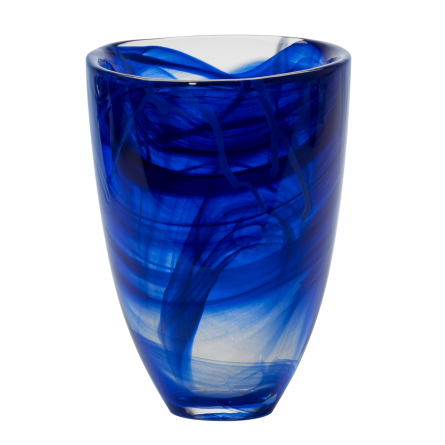 Contrast Vase Blue, H 20cm