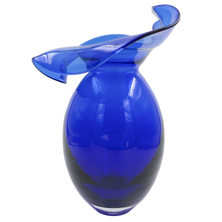 Iris Vase Blue, H 30cm