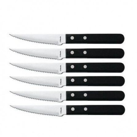 Grill Knife Pizza Black, 6-pack