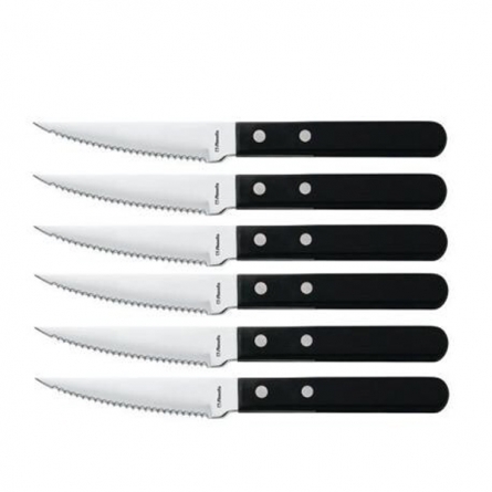 Pizzakniv Svart, 6-pack