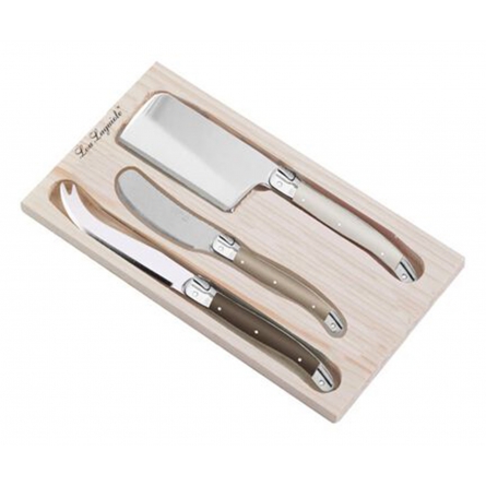 Lou Laguiole Tradition Cheese Knives, 3-pack