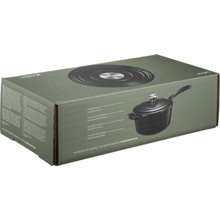 Basic Gjutj&auml;rnsgryta Svart - 1,9 L