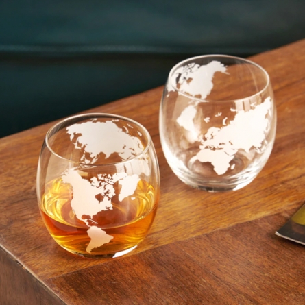 Globe Whiskey Tumblers 35cl, 2-pack