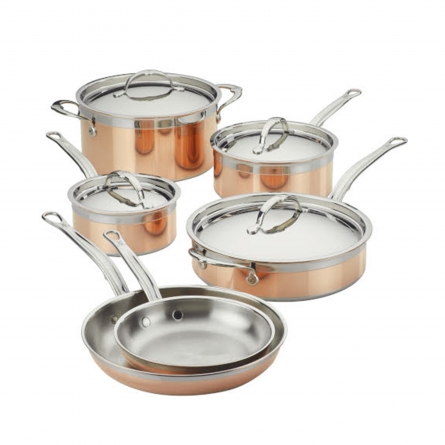 Copperbond Pot Set 10 Pieces Copper