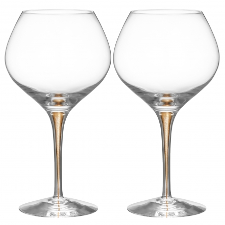 Intermezzo Gold Wine Glass Bouquet 70cl, 2-pack