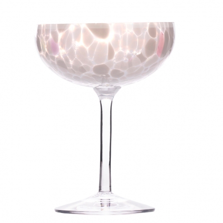 Swirl champagne glass 22 cl, white