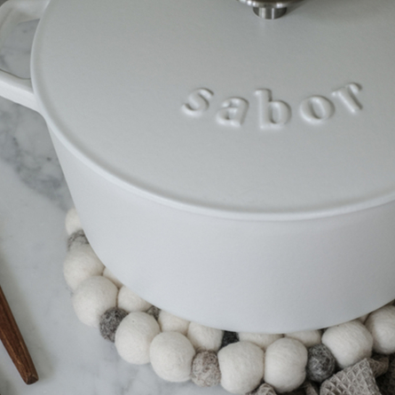 Hotspot-Tischtablett 21 cm beige/dunkelgrau