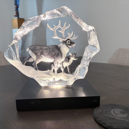 Ljussockel 200x200 Svartlack