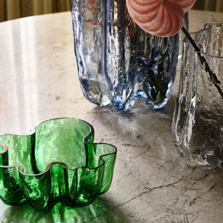 Crackle Bowl Green