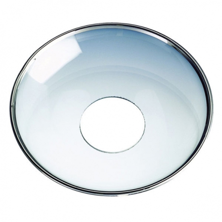 Ljusmanschett clear Slät Silverkant 80mm, 6-pack