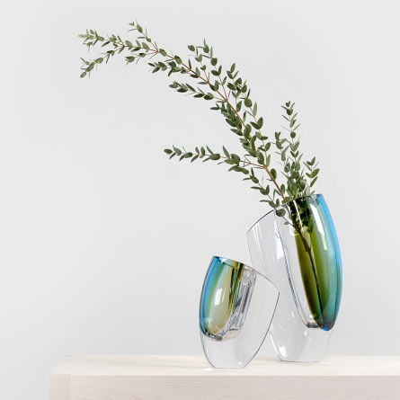 Mirage vase Green/Grey H 21cm