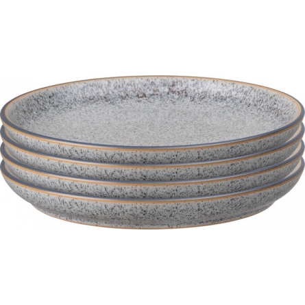 Studio grey medium Coupe plate Set 4-pack ø 21 cm