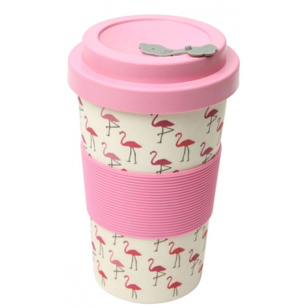 Flamingo Travel Mug Bamboo 40cl