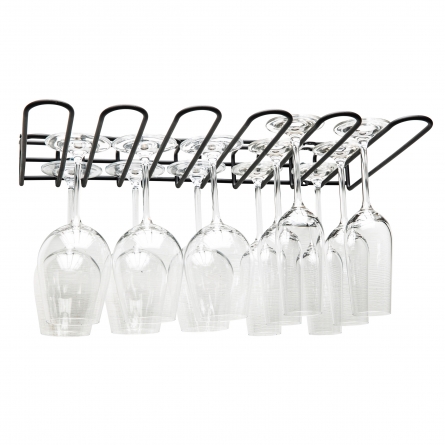 Glass Rack 15 Glasses, Black