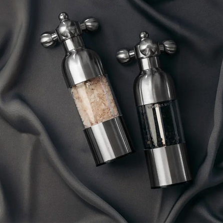 Axia salt- & pepparkvarn 18 cm 2-pack st&aring;l