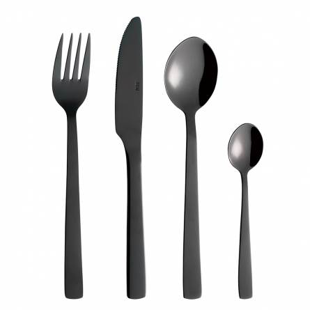 Raw Cutlery Set 24-pack, Black