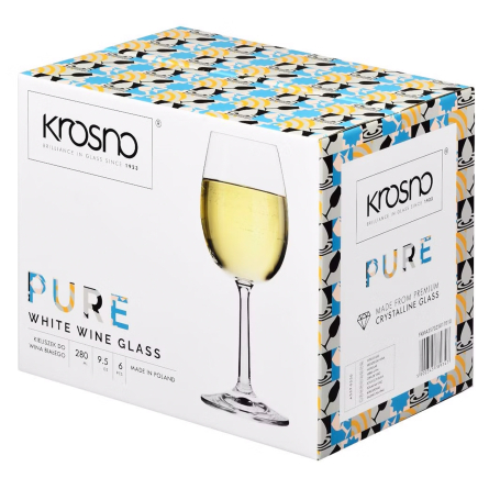 Pure White Wine Glass 28cl, 6-pack