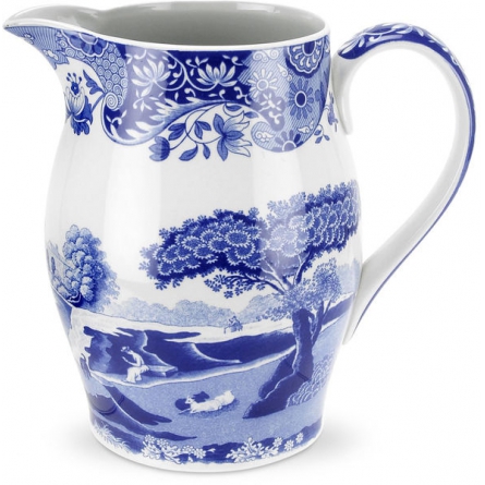 Blue Italian Liverpool jug 1.7L