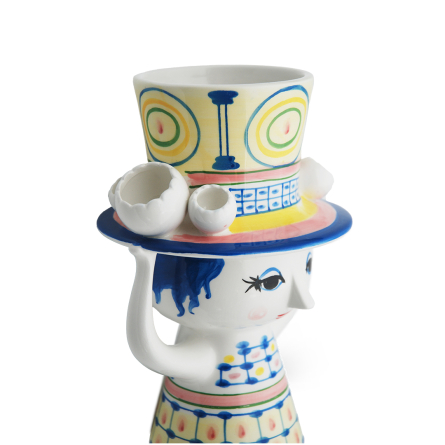 Lady with hat Vase H20.5 cm