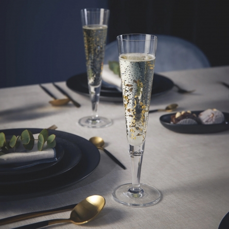 Goldnacht Champagne Glass Goldflake 20cl, 2-pack