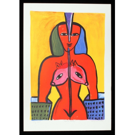 Love Lady 58/200  Litografi På Papper