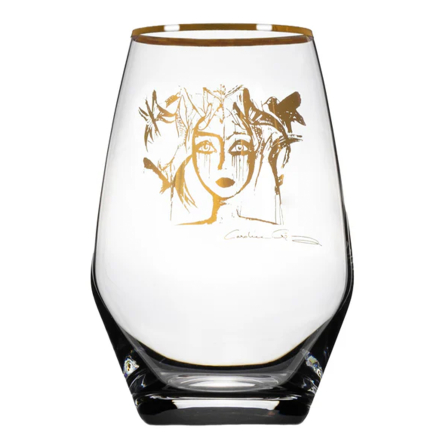 Slice of Life Gold Water Glass, 35cl