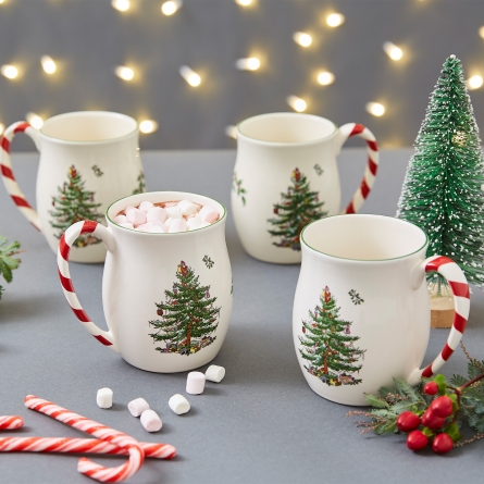Christmas Tree Mug 40cl, 4-pack