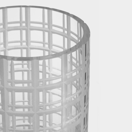 Cut in Number Vase Checkers, 33cm